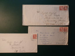 34/465   3     LETTRES    TO USA - Covers & Documents