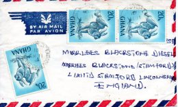 GHANA. N°288 De 1967 Sur Enveloppe Ayant Circulé. Lapin. - Hasen