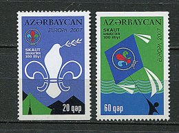 Azerbaïdjan** (lot 1) N° 580 - 581 Se Tenant - Europa - Année 2007 - Azerbeidzjan