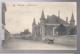 72 - ECOMMOY -  VOITURE DEVANT LE CHATEAU ROUGE - BELLE CARTE - Ecommoy