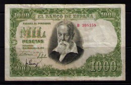 BILLETE DE 1000 PESETAS DE 1951 - USADO (VER FOTO) - 1000 Peseten