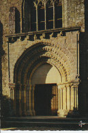 Cpsm 29 MERLENEVEZ - église Romane - Le Portail - D18 106 - Névez