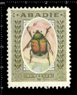 Original German Poster Stamp Cinderella Reklamemarke Abadie Tobacco Cigarette Tabak Zigarette Insect Insekt - Tobacco