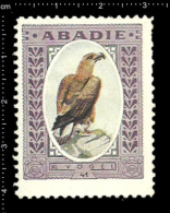 Original German Poster Stamp Cinderella Reklamemarke Abadie Tobacco Cigarette Tabak Zigarette  Bird Vogel - Tobacco