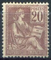 FRANCE - MOUCHON - N° 113 * - CENTRAGE COURANT - TB - Unused Stamps