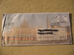 VATICANO 2013 BENEDETTO XVI - BUSTA VIAGGIATA - VIENTIANE LAOS - Lettres & Documents