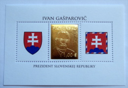 SLOVACCHIA 2013 - SHEET PRESIDENT, GOLDEN STAMP MNH** - Ungebraucht