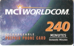 TARJETA DE ESTADOS UNIDOS DE MCI WORLD DE 240 MINUTES - Otros & Sin Clasificación