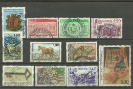 ANDORRA- CORREO FARNCES AÑO 1987 COMPLETO SELLOS USADOS (K) - Used Stamps