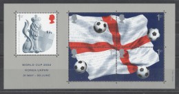 Great Britain - 2002 Football World Cup Block MNH__(TH-7452) - Blocks & Kleinbögen