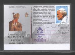 AUTUMN SALE POLAND 2005 POPE JPII WOLSZTYN FUNERAL DAY WITH CANCELS!!!!! RELIGION CHRISTIANITY - Storia Postale