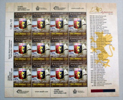 SAN MARINO 2013 - GENOA 120 ANNIVERSARY  FULL SHEET MNH** - Nuovi