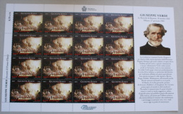 SAN MARINO 2013 - GIUSEPPE VERDI ANNIVERSARY  FULL SHEET MNH** - Unused Stamps