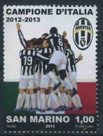 2013 - SAN MARINO - JUVENTUS CAMPIONE D´ITALIA - EMISSIONE COMUNE CON L´ITALIA. MNH - Unused Stamps