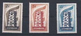 Luxembourg Europa 1956 Neufs * MVLH N°514/516 Trace De Charnière Quasi Invisible - 1956