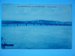 Ma Réf: 78-1-24.               CHAMPTOCEAUX     Le Pont   Vue Sur Oudon   ( Teinte Bleue ). - Champtoceaux