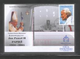 AUTUMN SALE POLAND 2005 POPE JPII KOSCIAN FUNERAL DAY WITH CANCELS!!!!! RELIGION CHRISTIANITY - Covers & Documents