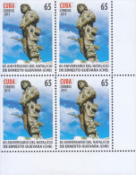 G)2013 CARIBE, ERNESTO GUEVARA (CHE) 85TH BIRTH ANNIVERSARY, BLOCK OF 4, MNH - Unused Stamps