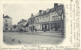 PICARDIE - 80 - SOMME - CRECY EN PONTHIEU - La Grande Rue - Crecy En Ponthieu