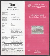 INDIA, 2002, Centenary Of Cotton College, (2001), Guwahati, Folder - Brieven En Documenten