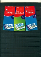 PAYS BAS PAYSAGES 3 CARNET DE 5 TIMBRES ADHESIFS NEUF - Booklets & Coils