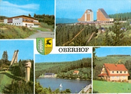 AK 1975 DDR Oberhof Skisprungschanze Interhotel Lütschetalsperre Waldgaststätte Kanzlersgrund - Oberhof