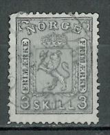 NORWAY - 1867 COAT OF ARMS 3s - Gebruikt
