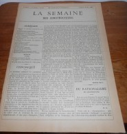 La Semaine Des Constructeurs. N°48. 28 Mai 1887. Château  D'Azay Le Rideau. Jardin D'hiver D'un Hôtel à Paris. - Zeitschriften - Vor 1900