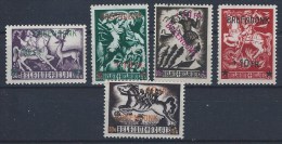 Belgique, Yvert N° 653/7* Surchargés + 10f Breendonck - Unused Stamps