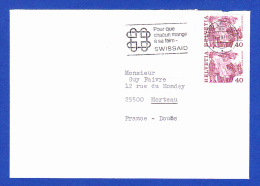 ENVELOPPE - CACHET  LE LOCLE - 27.2.1983 - Lettres & Documents