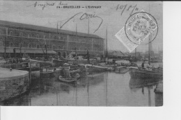 14 : BRUXELLES - L'Entrpôt  ( Colorisée ) - Transport (sea) - Harbour