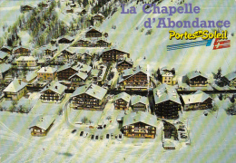 CPM  De LA CHAPELLE D' ABONDANCE  (74) -  Centre Du VILLAGE Et PISTES De FOND - N° C 49 - La Chapelle-d'Abondance