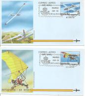 España/Spain -Aerograma - Edifil 209-10 (usado) (Matasellos Primer Día) - 1931-....