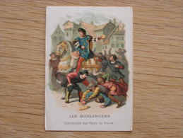 LES BOULANGERS Pain Anciens Métiers Chromo Compagnie Anglaise Cie Bruxelles Vignette Old Trading Card - Andere