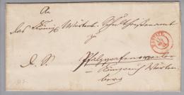 Heimat De BW Rastatt 1851-10-17 Briefhülle Nach Pfalz....? - Prephilately