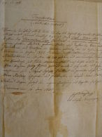 Old Document  1844- Cremona - Italia ?  Bratzen - Böhmen - Hautbaist - TM003.8 - Geboorte & Doop