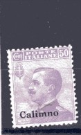 COLONIE 1912 - EGEO ISOLA CALINO - 50 CENT - NUOVO MNH ** - Egée (Calino)