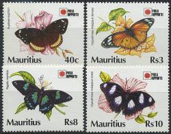 MAURITIUS - 1991 - Faune, Papillons - NEUFS // MNH CV €15.00 - Maurice (1968-...)