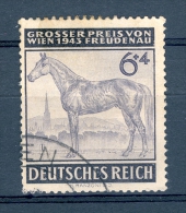 VARIÉTÉS   1943   N°  777  CHEVAL 6 P + 4 P VIOLET NOIR IIIe REICH OBLITÉRÉ TRACE CHARNIÈRE YVERT TELLIER 1.30 € - Varietà & Curiosità