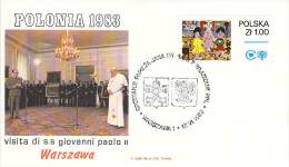 RELIGION CATHOLIQUE VOYAGE  PAPE  JEAN PAUL II   Pope John Paul II Papst Johannes Paul II  PAPA Jonas Paulius II - FDC