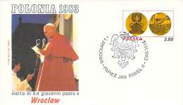 RELIGION CATHOLIQUE VOYAGE  PAPE  JEAN PAUL II   Pope John Paul II Papst Johannes Paul II  PAPA Jonas Paulius II - FDC