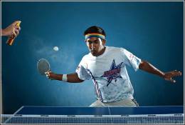 Table Tennis Stamped Carte Postal 1275 -4 - Tafeltennis