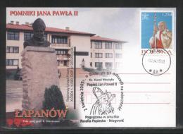 AUTUMN SALE POLAND POPE JPII 2005 SPECIAL MOURNING COMMEMORATIVE CANCEL NIEGOWIC GDOW PAPAL PARISH STAMP DESIGN 2 - Lettres & Documents