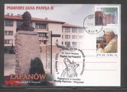 AUTUMN SALE POLAND POPE JPII 2005 SPECIAL MOURNING COMMEMORATIVE CANCEL NIEGOWIC GDOW PAPAL PARISH STAMP DESIGN 6 - Brieven En Documenten