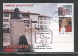 AUTUMN SALE POLAND POPE JPII 2005 SPECIAL MOURNING COMMEMORATIVE CANCEL NIEGOWIC GDOW PAPAL PARISH STAMP DESIGN 8 - Covers & Documents