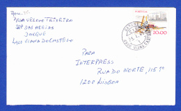 ENVELOPPE -- CACHET  PARFAIT  DARQUE . VIANA DO CASTELO - 23.4.85 - Lettres & Documents