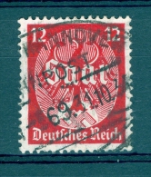 VARIÉTÉS ALLEMAGNE EMPIRE IIIe REICH 1934   N°  510  SAAR AIGLE 12  OBLITÉRÉ 31.10.34 YVERT TELLIER 0.80 € - Varietà & Curiosità