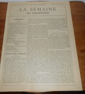 La Semaine Des Constructeurs. N°2.  9 Jullet 1887 . Petits Hôtels, Rue De Coulmiers à Paris. - Magazines - Before 1900