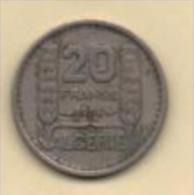 ALGÉRIE - 20 Francs 1956 - Colonies Francaises. - Algeria