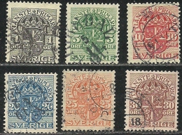 SCHWEDEN Sverige Sweden 1910/11 Dienstarken Officials O - Dienstzegels